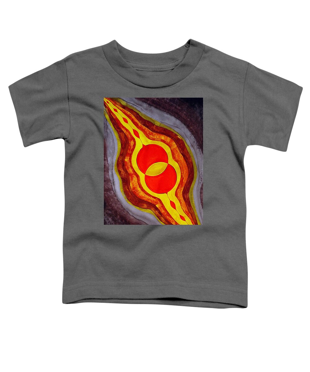 Painting Toddler T-Shirt featuring the painting Mitosis of Worlds original painting by Sol Luckman