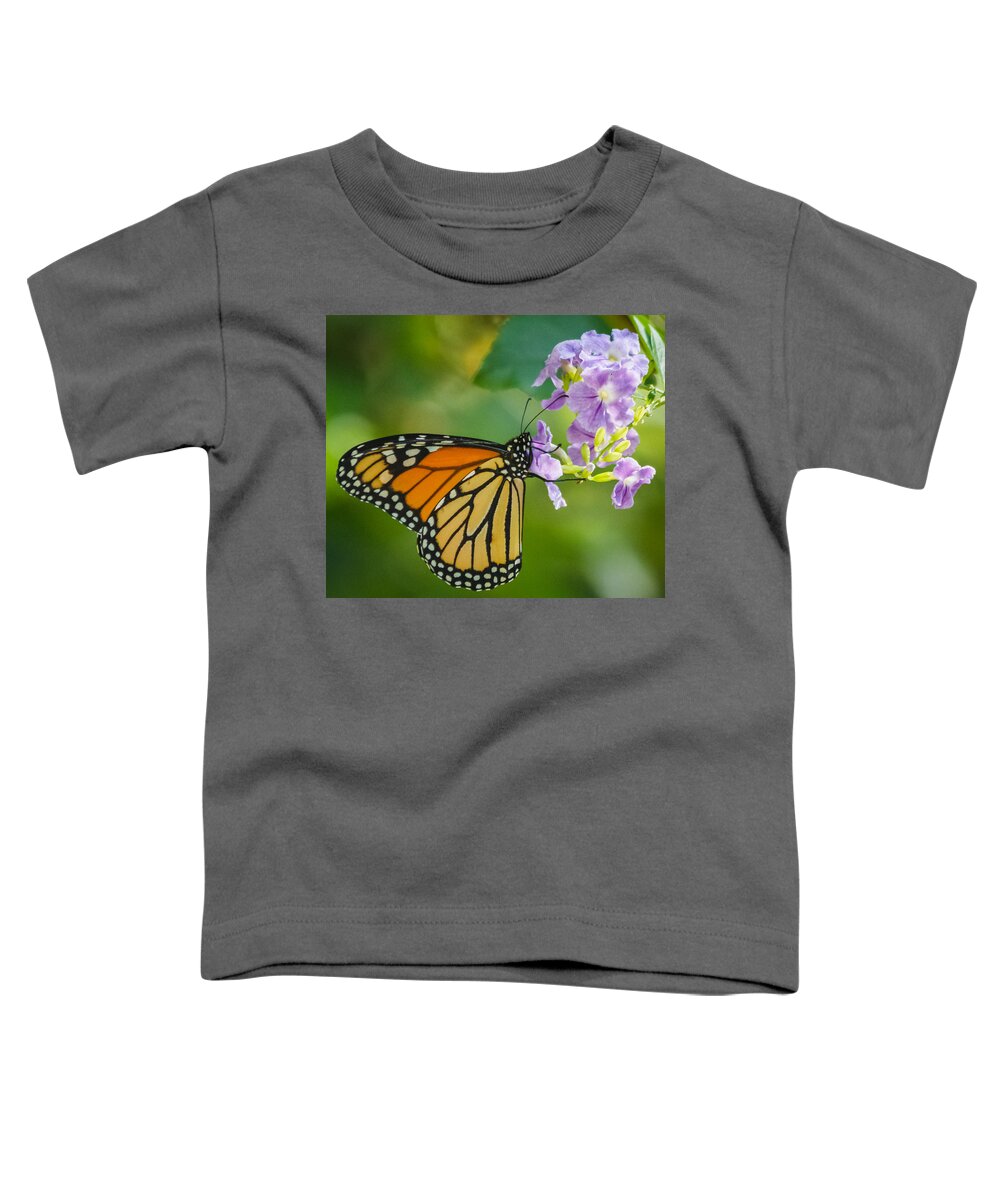 Florida Toddler T-Shirt featuring the photograph Monarch butterfly by Jane Luxton