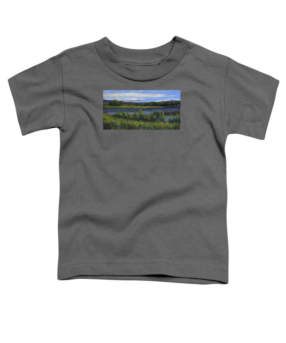 Morey Wildlife Reserve Toddler T-Shirt featuring the painting Morey Wildlife Park by Billie Colson