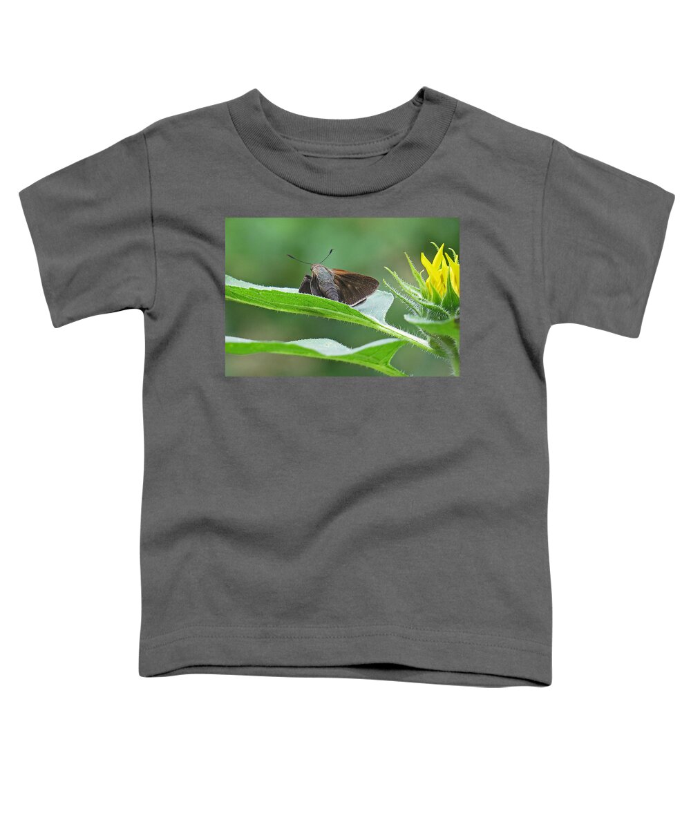 Blurred Toddler T-Shirt featuring the photograph Moth flower by Dart Humeston