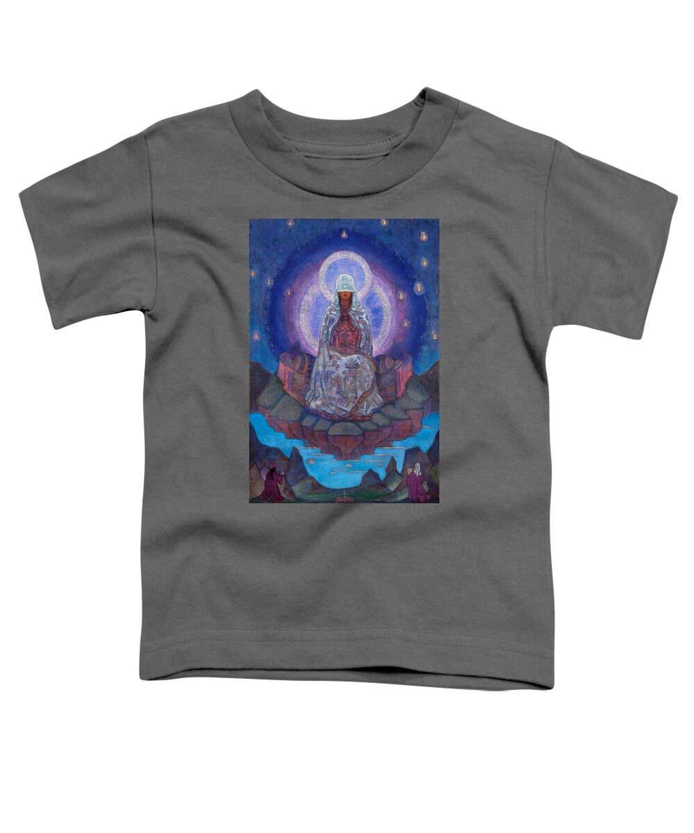 1930's Toddler T-Shirt featuring the painting Mother of the World by Nicholas Roerich