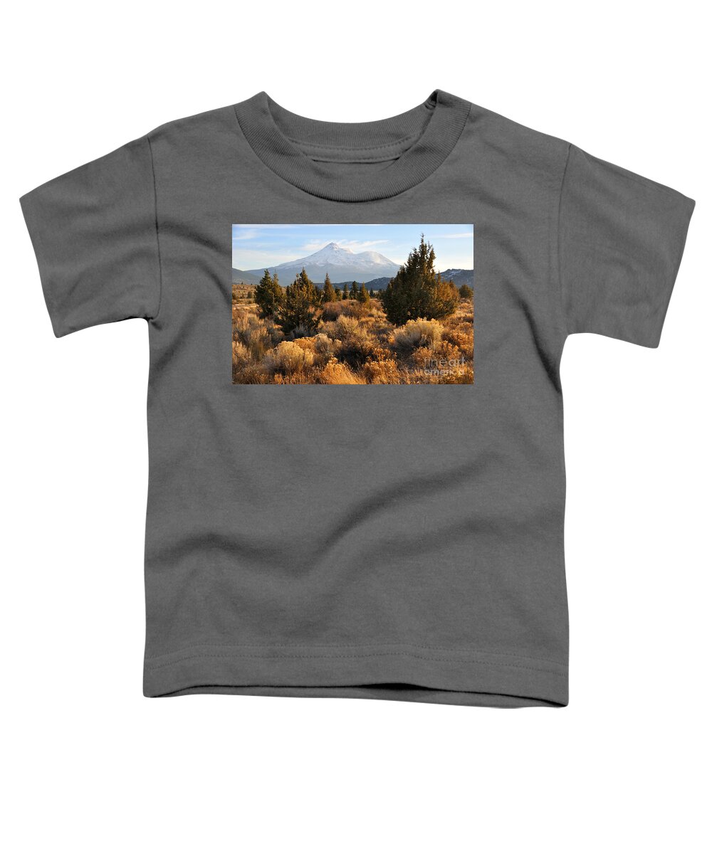Mt Toddler T-Shirt featuring the photograph Mount Shasta in the Fall by Gary Whitton