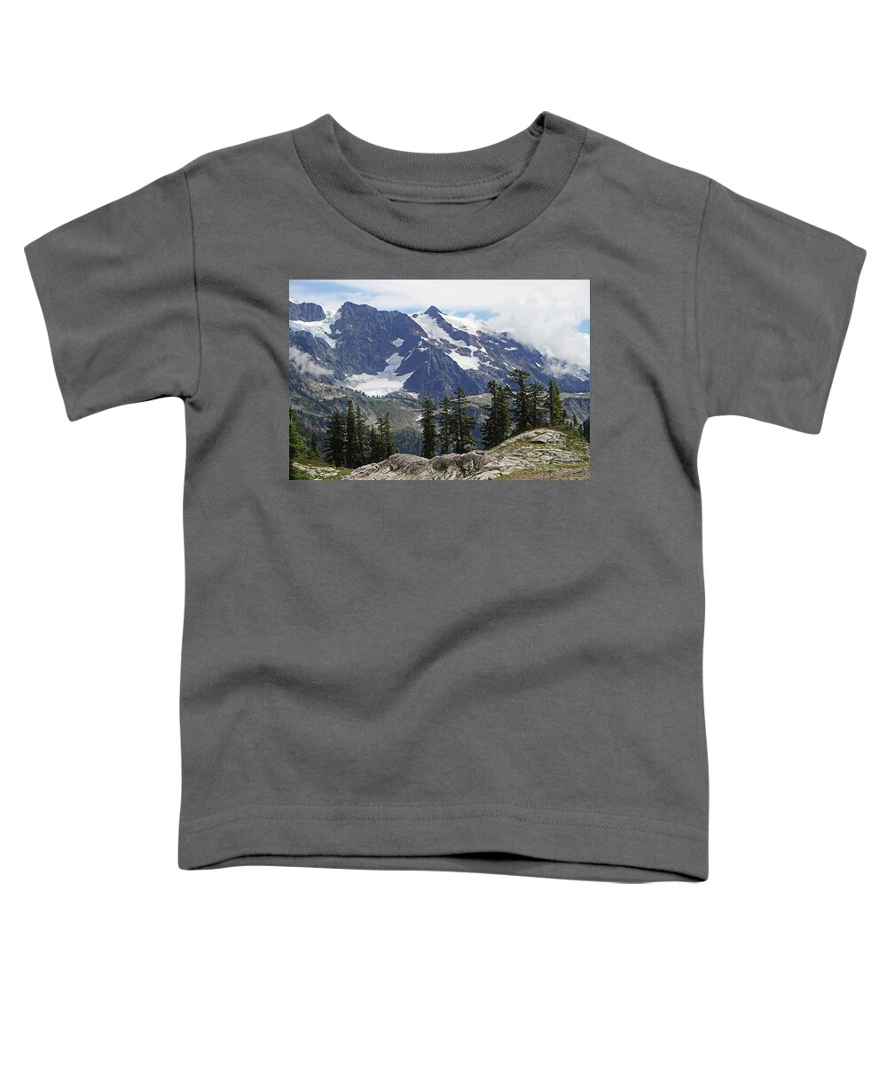 Mt Baker Washington View Toddler T-Shirt featuring the photograph MT Baker Washington View by Tom Janca