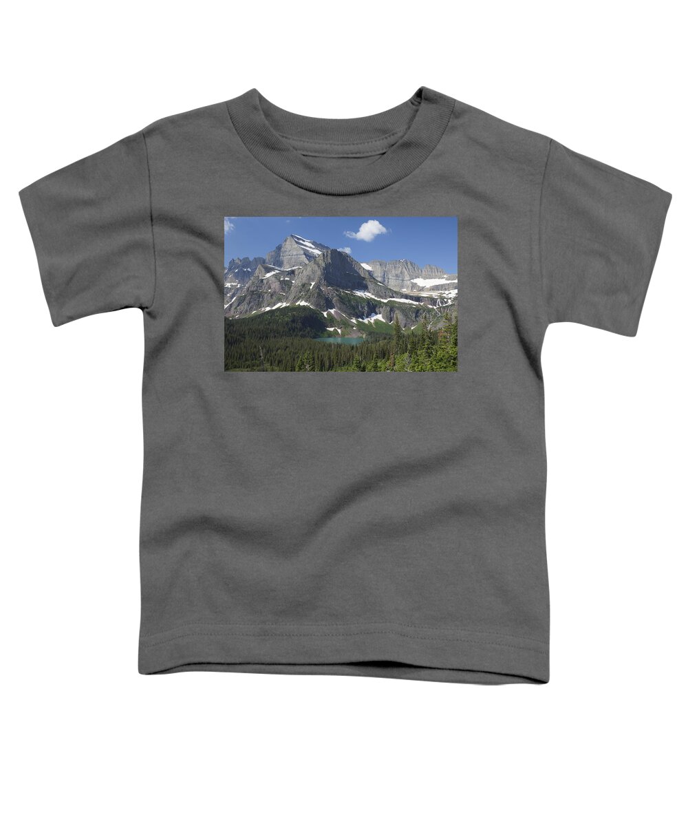  Glacier Toddler T-Shirt featuring the photograph Mt. Grinnell by Brian Kamprath