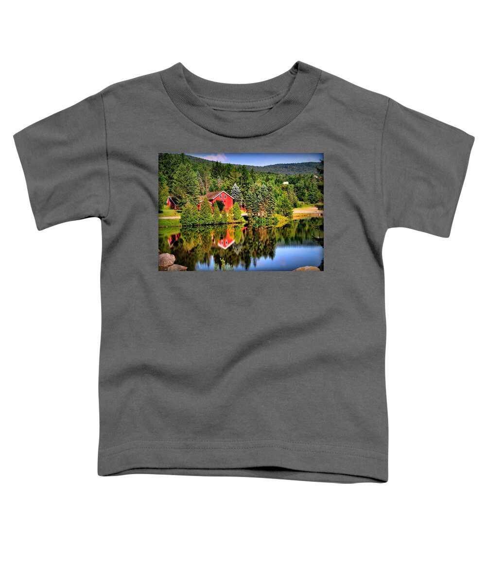 Mt. Snow Toddler T-Shirt featuring the photograph Mt. Snow in Summer by Mitchell R Grosky