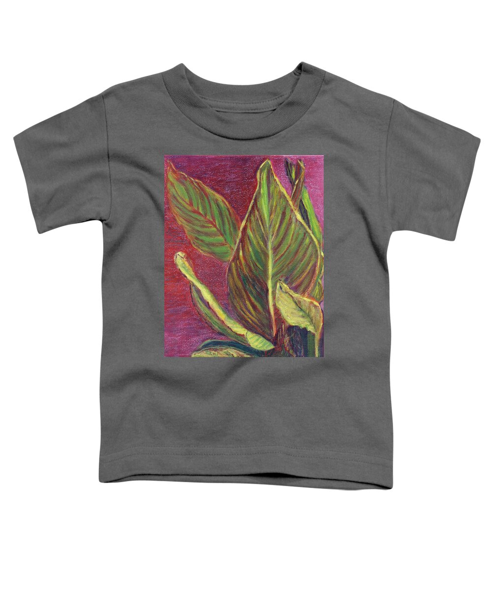 Landscape Toddler T-Shirt featuring the painting Multicolor Leaves by Linda Feinberg