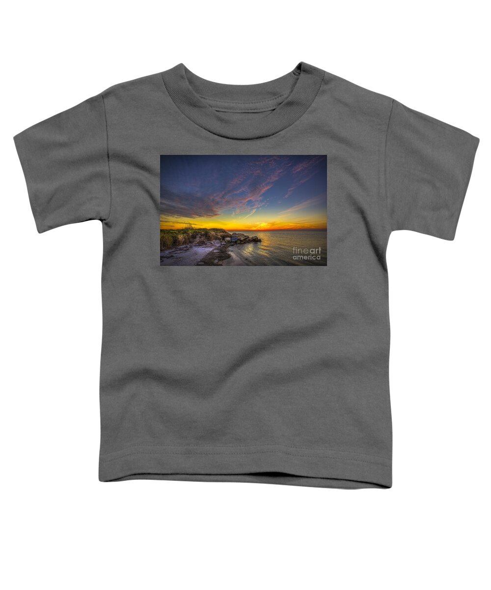 Rocky Beach Toddler T-Shirt featuring the photograph My Quiet Place by Marvin Spates