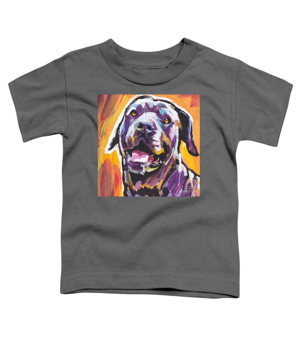 Cane Corso Toddler T-Shirt featuring the painting My Sweet Sugar Cane by Lea S