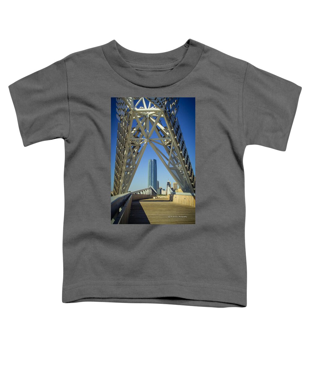 Skydance Toddler T-Shirt featuring the photograph New Icons of the City by Al Griffin