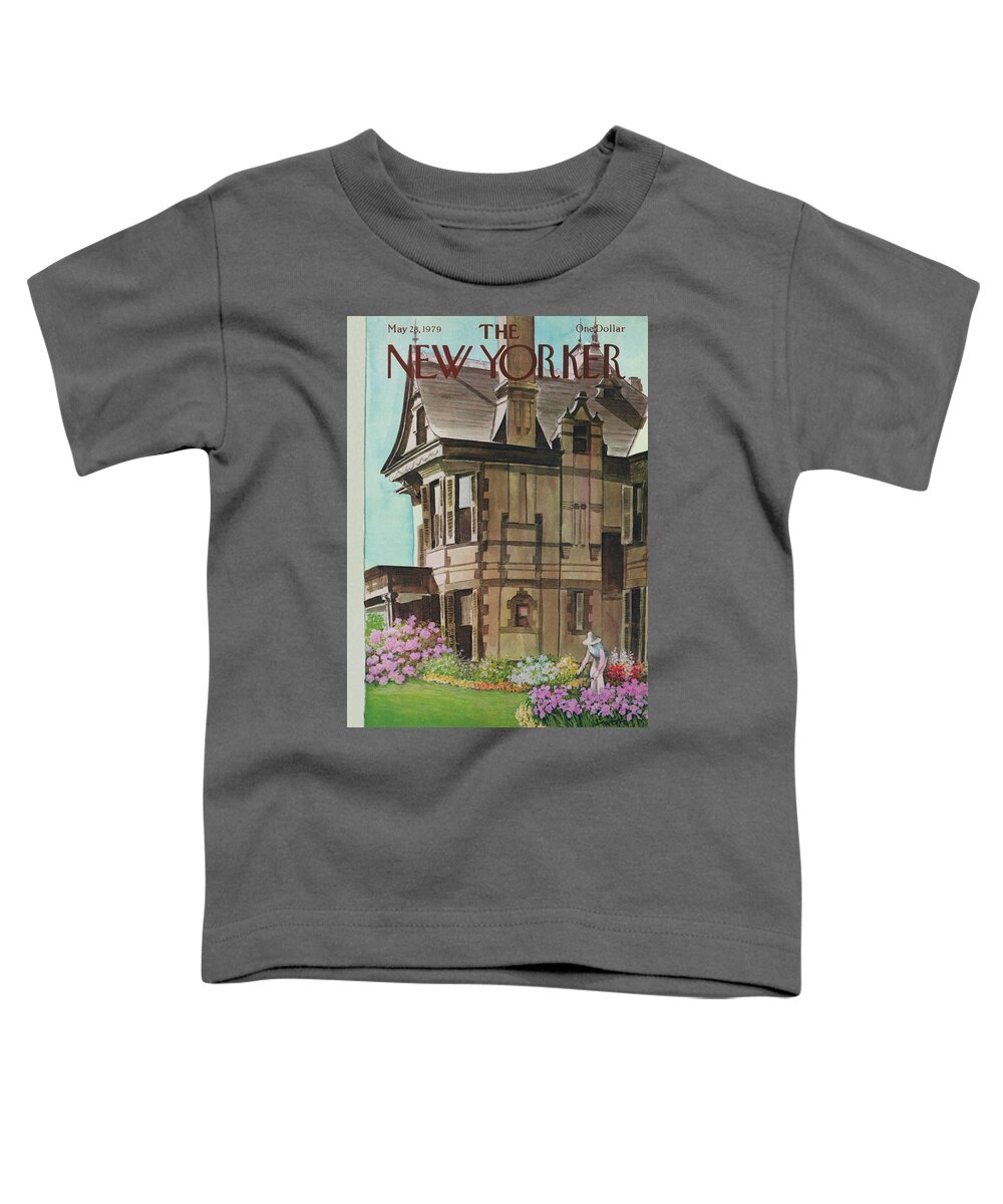 Nature Toddler T-Shirt featuring the painting New Yorker May 28th, 1979 by Charles Saxon