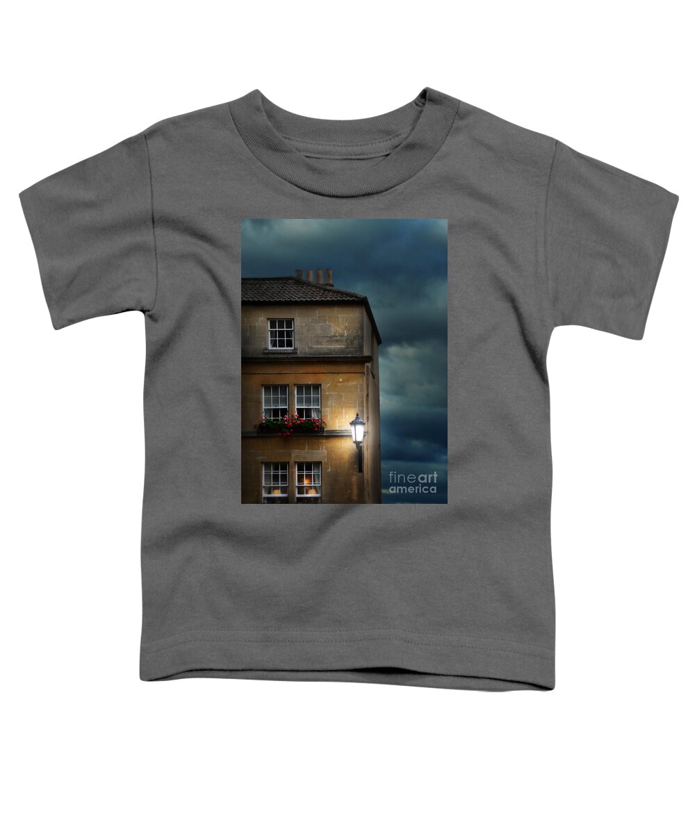 Architecture Toddler T-Shirt featuring the photograph Night Flats by Jill Battaglia