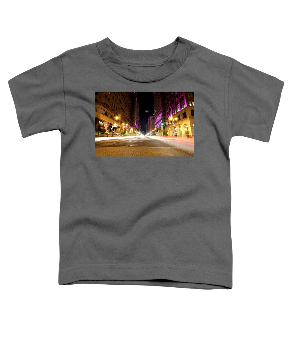 Cityscape Toddler T-Shirt featuring the photograph Night Life by Paul Watkins