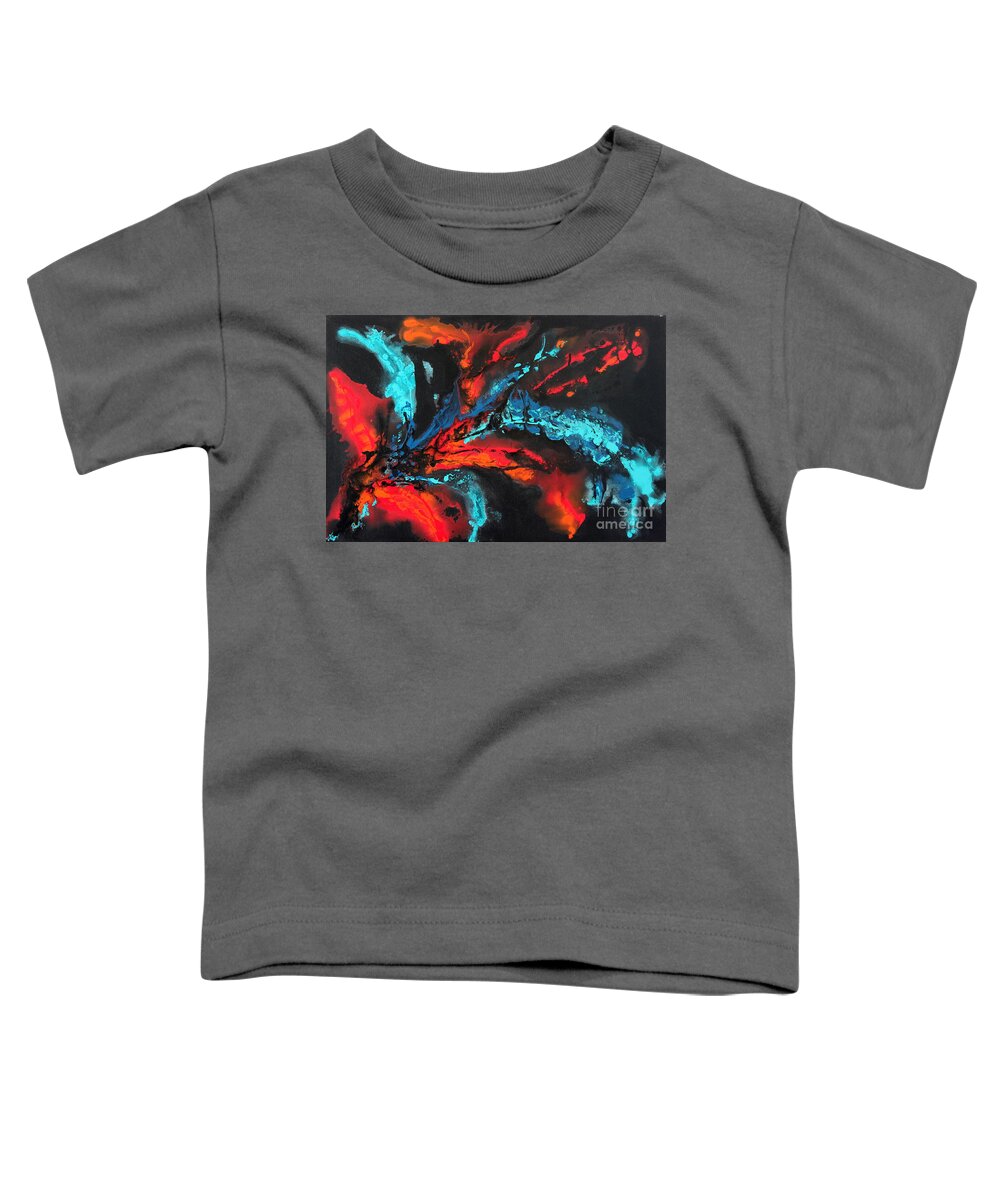 Swirl Toddler T-Shirt featuring the painting Night Life by Preethi Mathialagan