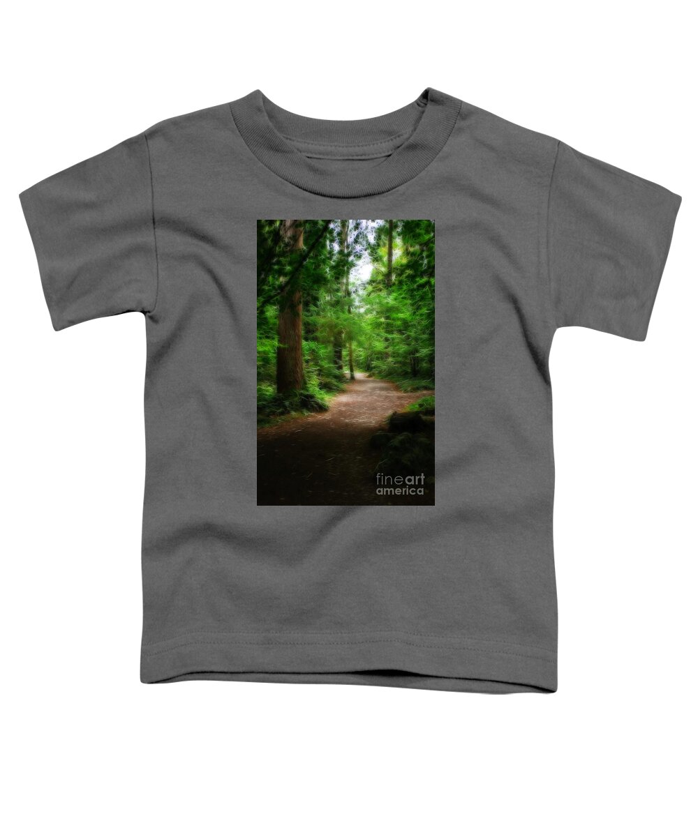 Garden Toddler T-Shirt featuring the photograph Old Welsh Country Forest by Doc Braham