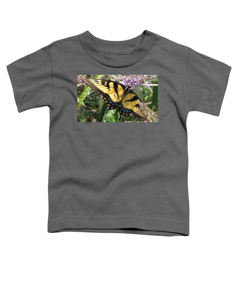 Butterfly Toddler T-Shirt featuring the photograph Old World Swallowtail by Jennifer Wheatley Wolf