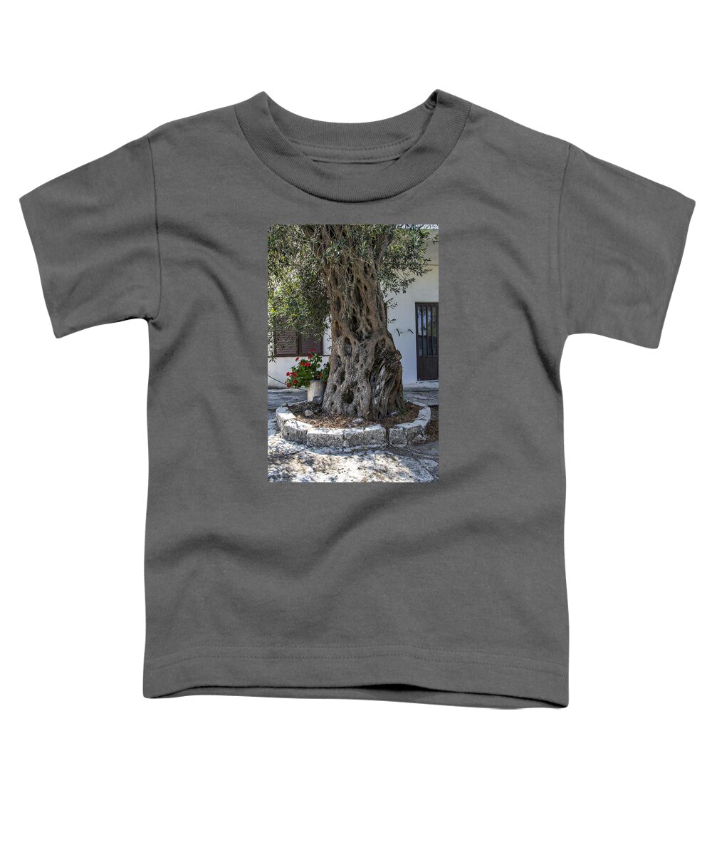 Olive Tree Toddler T-Shirt featuring the photograph Olive Tree - Corfu by Alan Toepfer