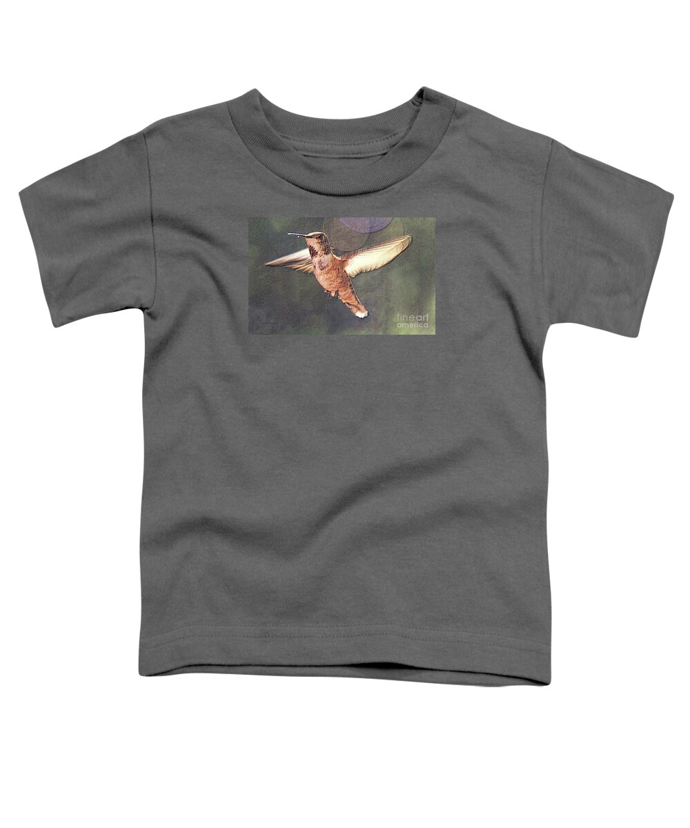 Humming Birds Toddler T-Shirt featuring the photograph On the fly by Roland Stanke