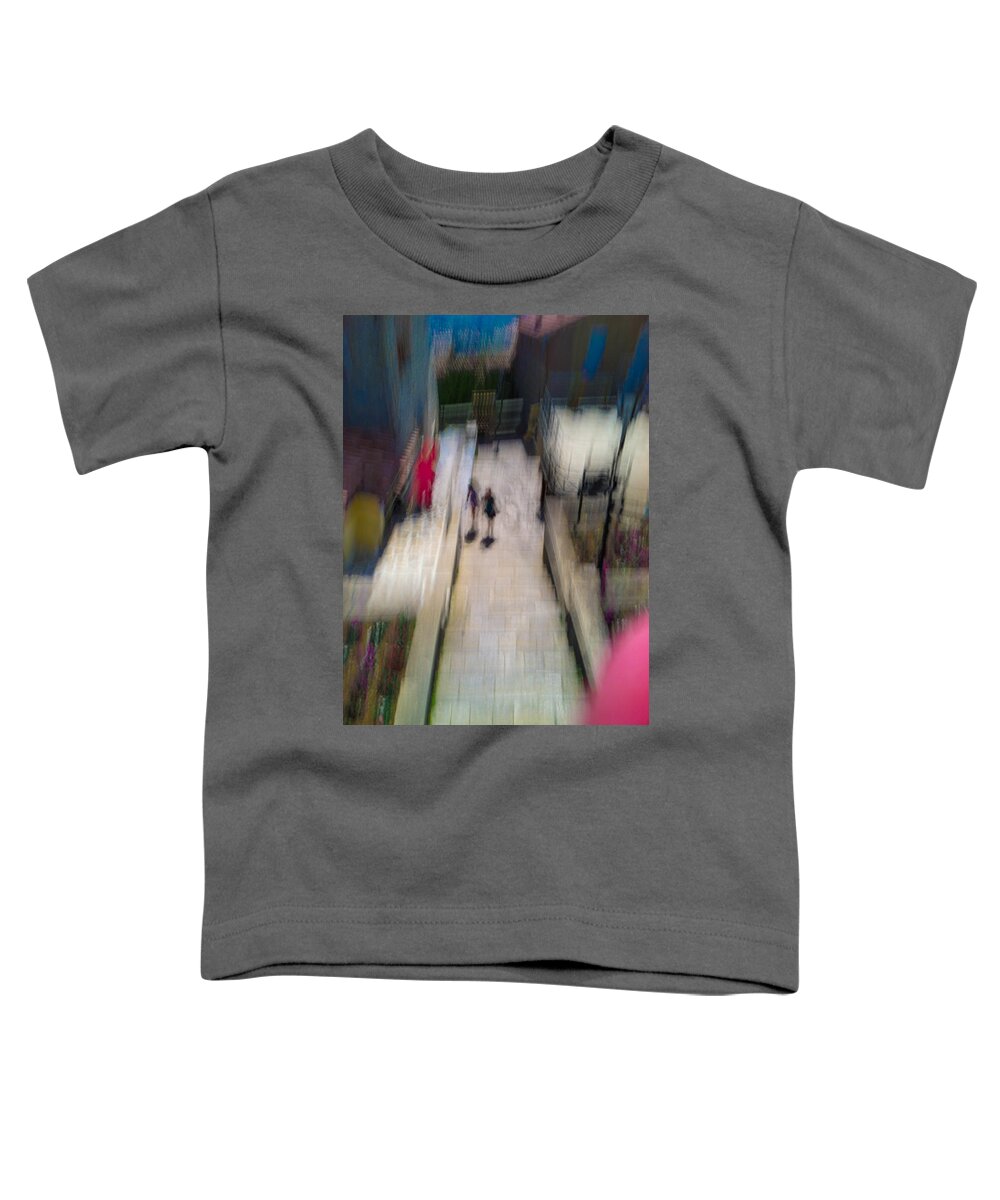 Impressionist Toddler T-Shirt featuring the photograph On the Stairs by Alex Lapidus