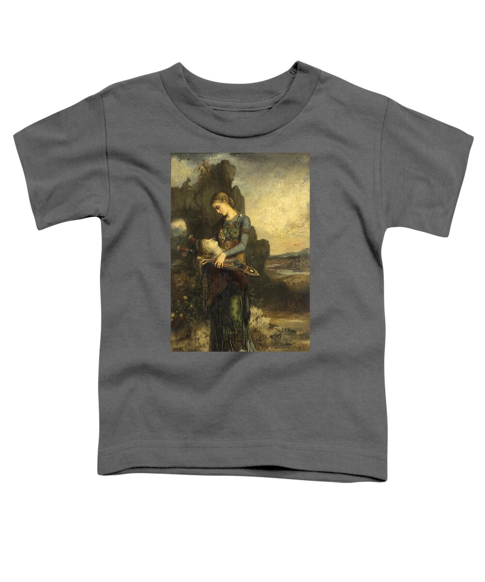 Gustave Moreau Toddler T-Shirt featuring the painting Orpheus by Gustave Moreau