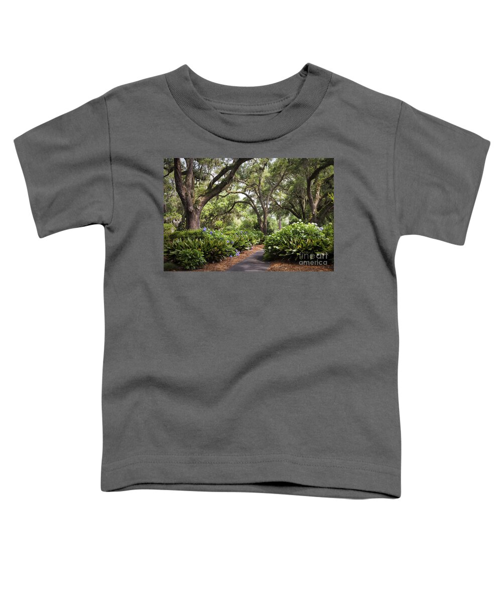 Beautiful Toddler T-Shirt featuring the photograph Orton Plantation Scenic Walkway Brusnwick County NC by Jo Ann Tomaselli