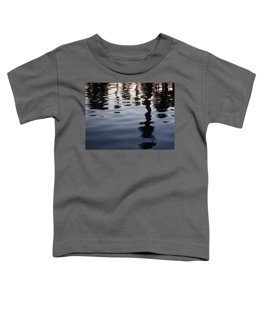 California Toddler T-Shirt featuring the photograph Palm Reflections by Steve Ondrus