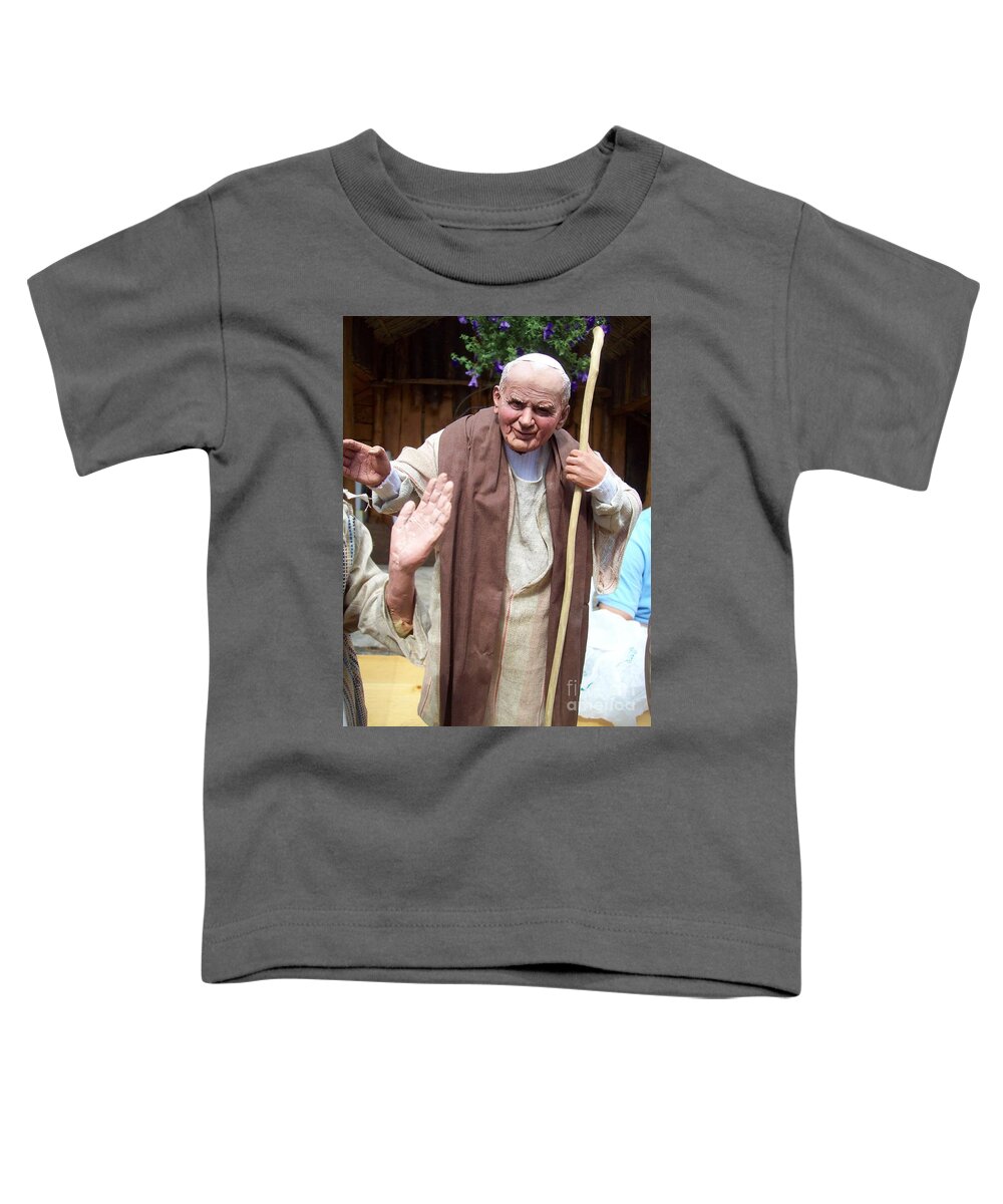 Prayer Toddler T-Shirt featuring the photograph Papa by Archangelus Gallery