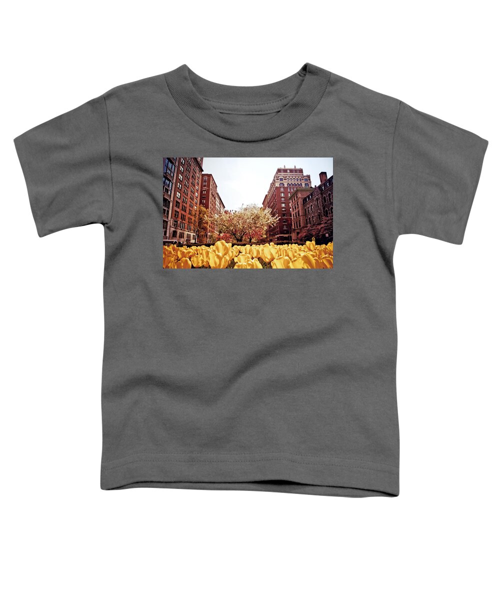 Spring Toddler T-Shirt featuring the photograph Park Avenue in the Spring by Vivienne Gucwa