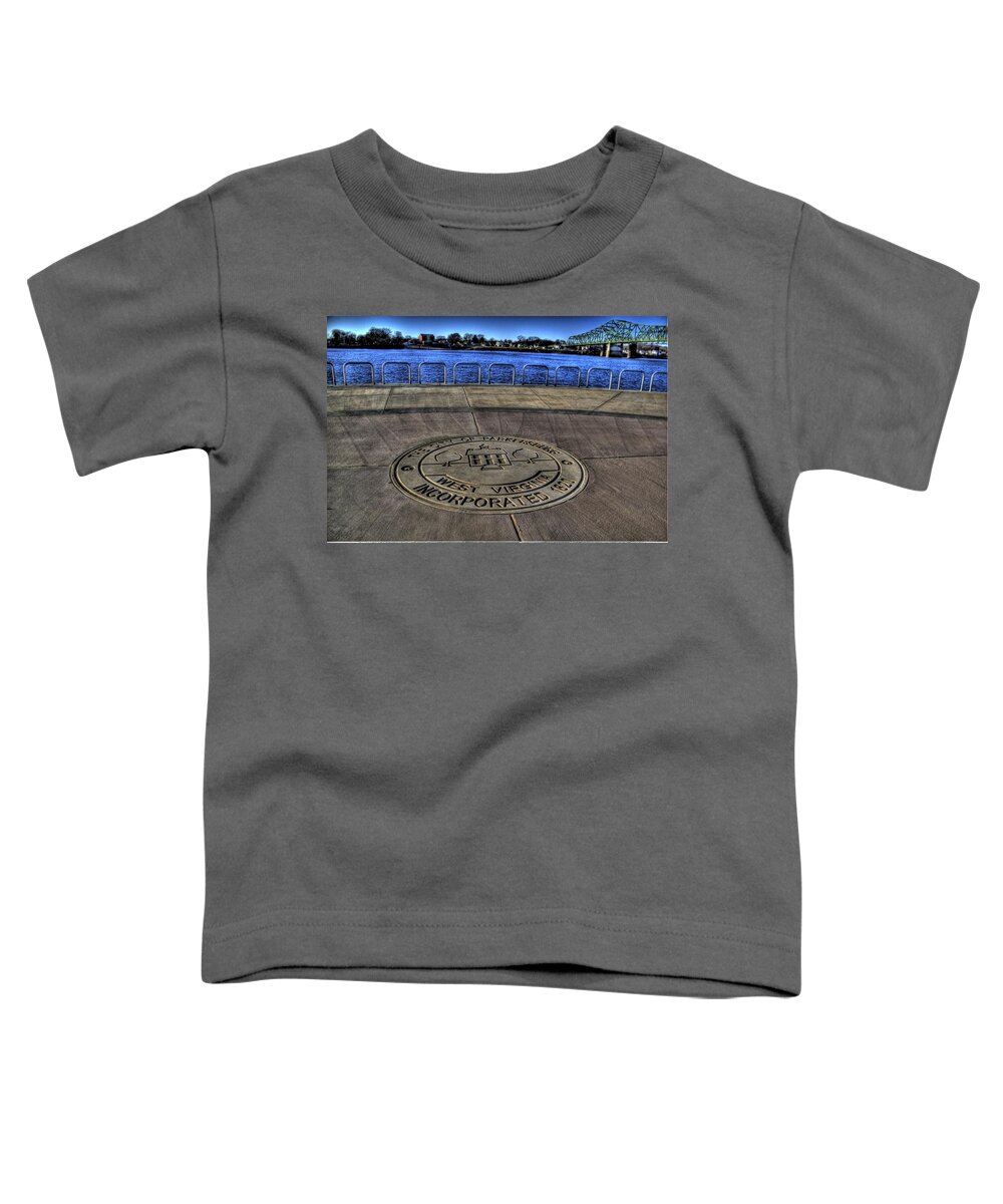 Parkersburg Toddler T-Shirt featuring the photograph Parkerburg City Seal by Jonny D
