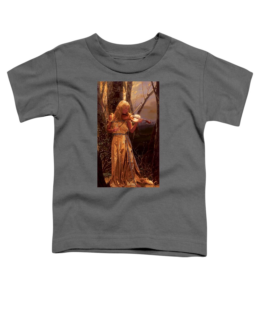 Romance Prints Toddler T-Shirt featuring the painting Pathos by Patrick Whelan