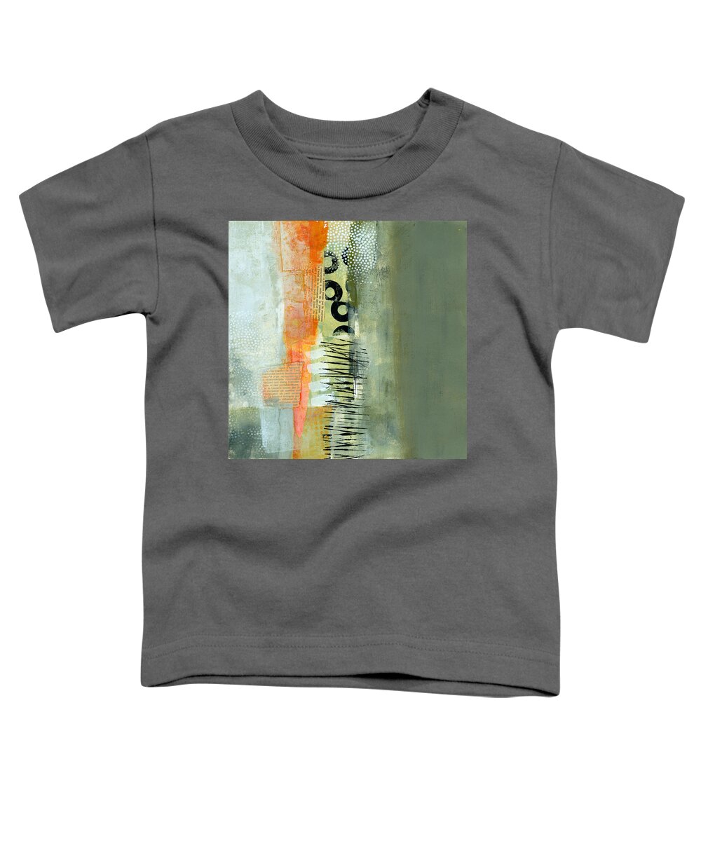 Acrylic Toddler T-Shirt featuring the painting Pattern Study Nuetral 1 by Jane Davies