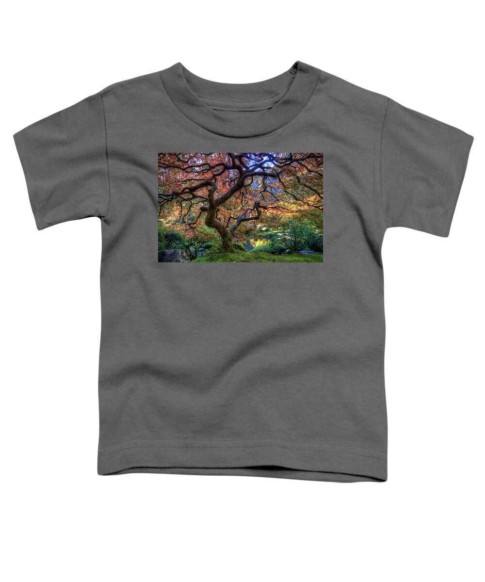 Hdr Toddler T-Shirt featuring the photograph Peaceful Autumn Morning by Brad Granger