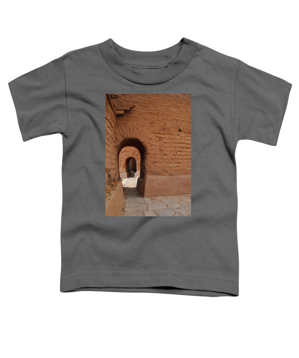 Architecture Toddler T-Shirt featuring the photograph Pecos Ruins Doorway by Glory Ann Penington