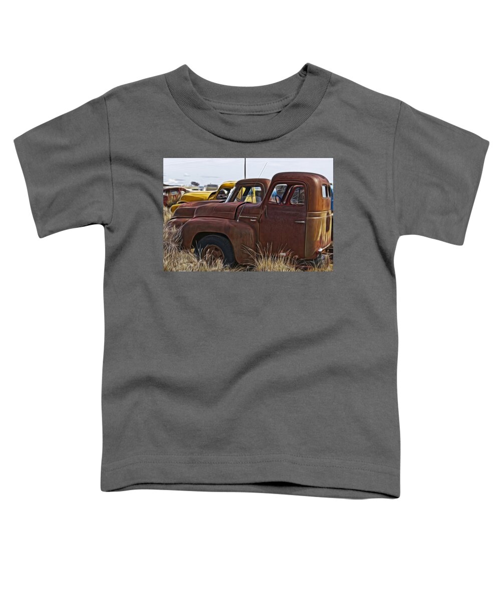 Pickup Cabs 2 Toddler T-Shirt featuring the photograph Pickup Cabs 2 by Wes and Dotty Weber