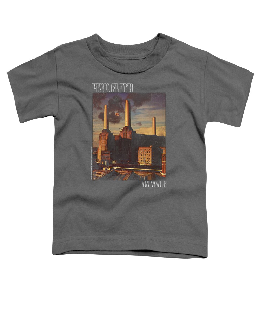  Toddler T-Shirt featuring the digital art Pink Floyd - Faded Animals by Brand A