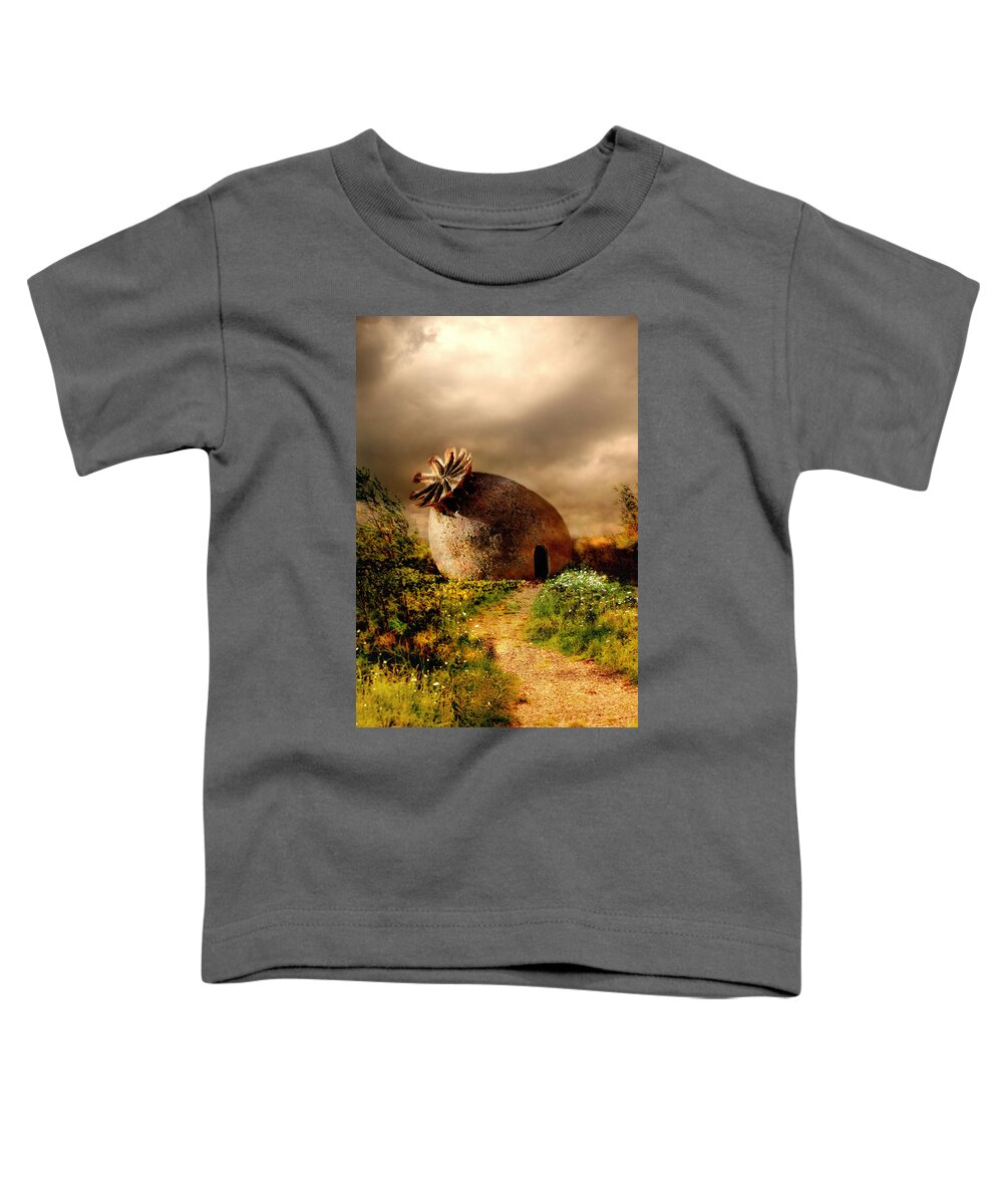 Scenery Toddler T-Shirt featuring the photograph Poppy house in a sunny day by Jaroslaw Blaminsky