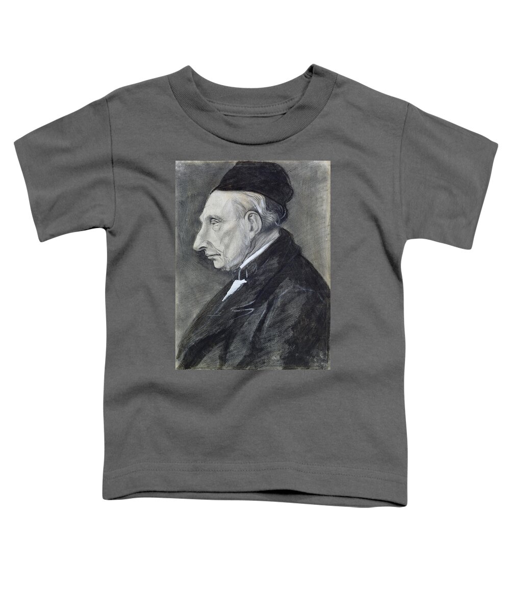 Drawing Toddler T-Shirt featuring the drawing Portrait of the Artists Grandfather by Vincent Van Gogh