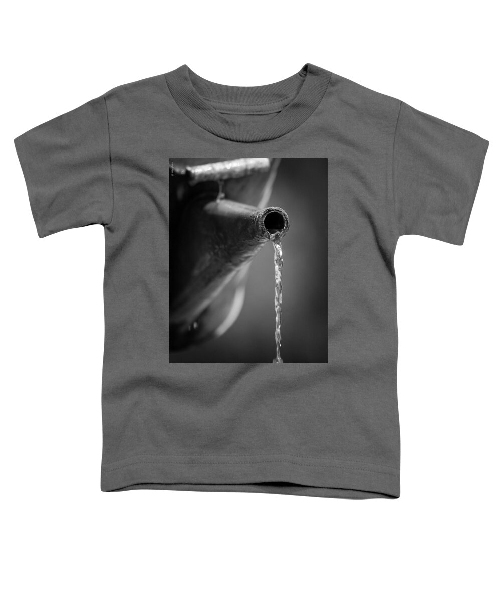 Teapot Toddler T-Shirt featuring the photograph Running Water by Alexander Fedin