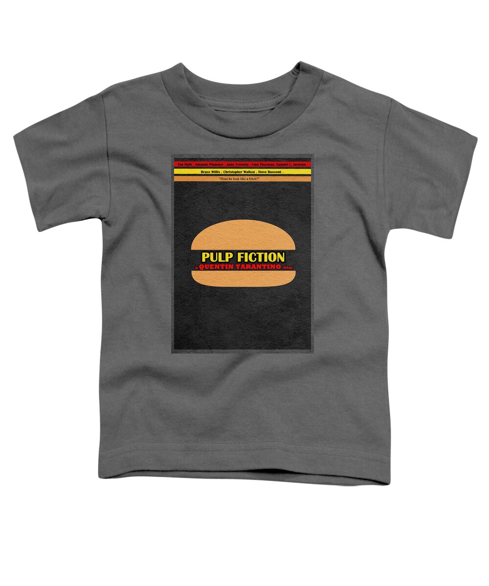 Pulp Fiction Toddler T-Shirt featuring the digital art Pulp Fiction by Inspirowl Design