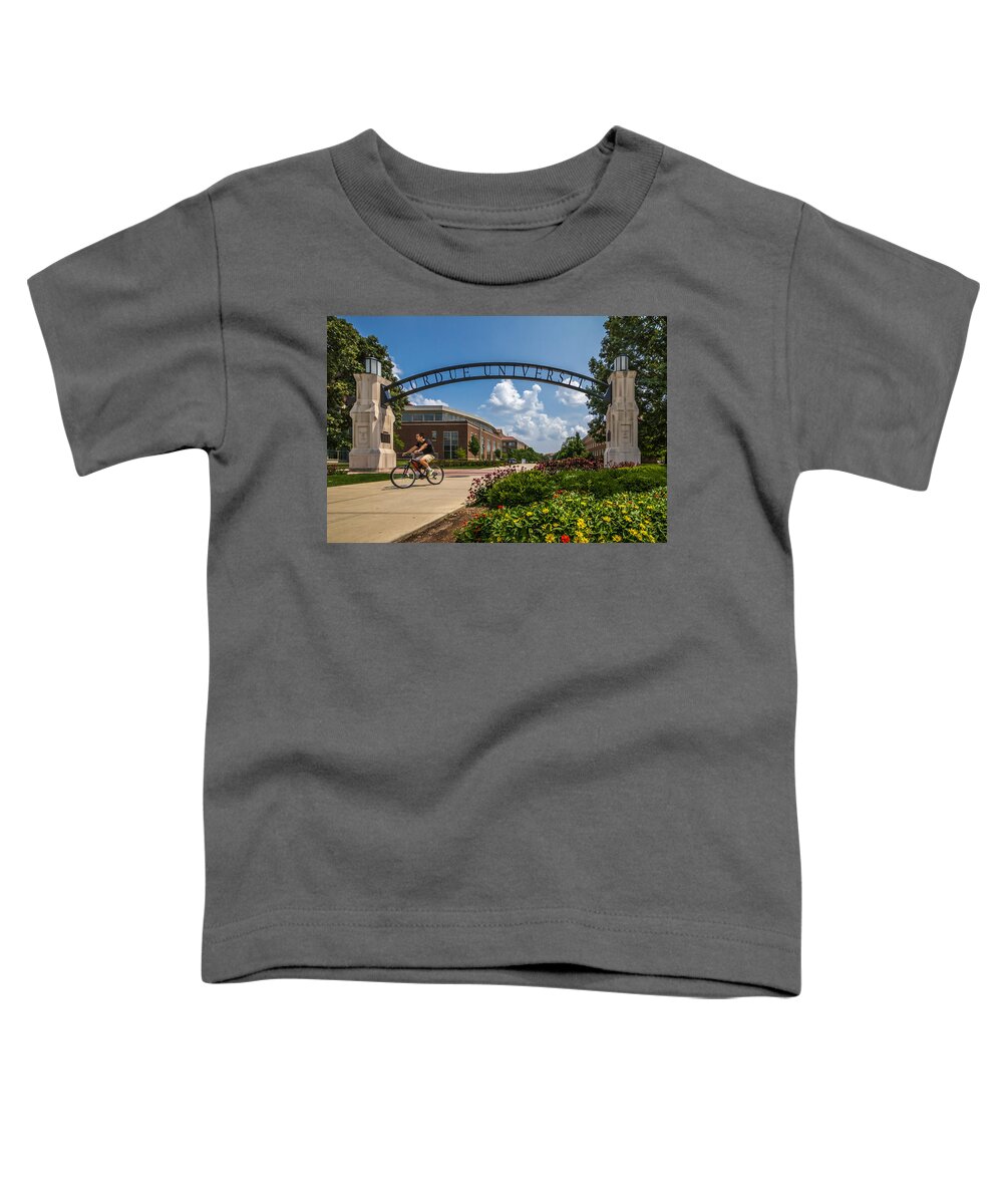 Indiana Toddler T-Shirt featuring the photograph Purdue University by Ron Pate