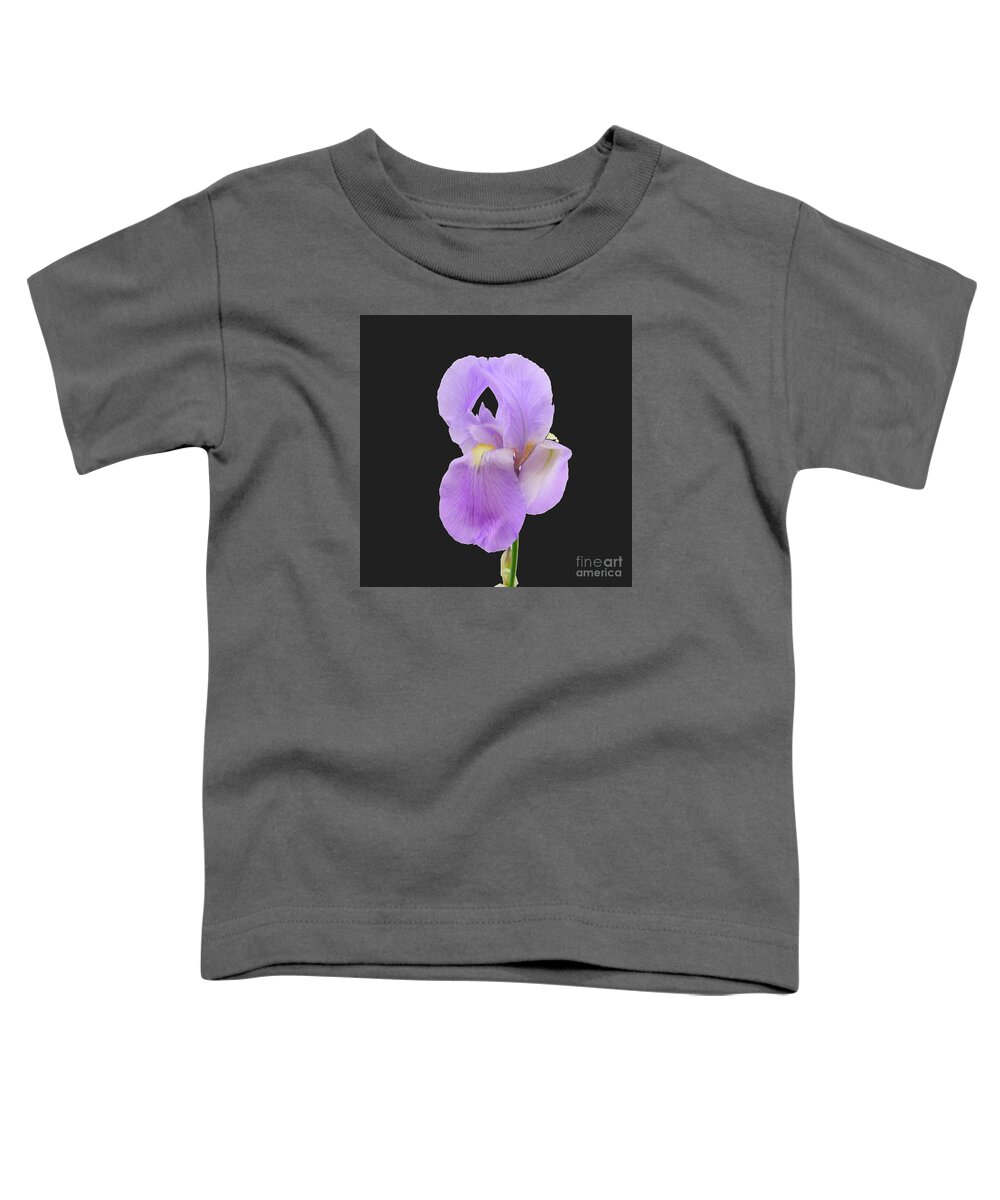 Irises-purple-iris Flower-bearded Iris-large-flower Toddler T-Shirt featuring the photograph Purple Iris #1 by Scott Cameron