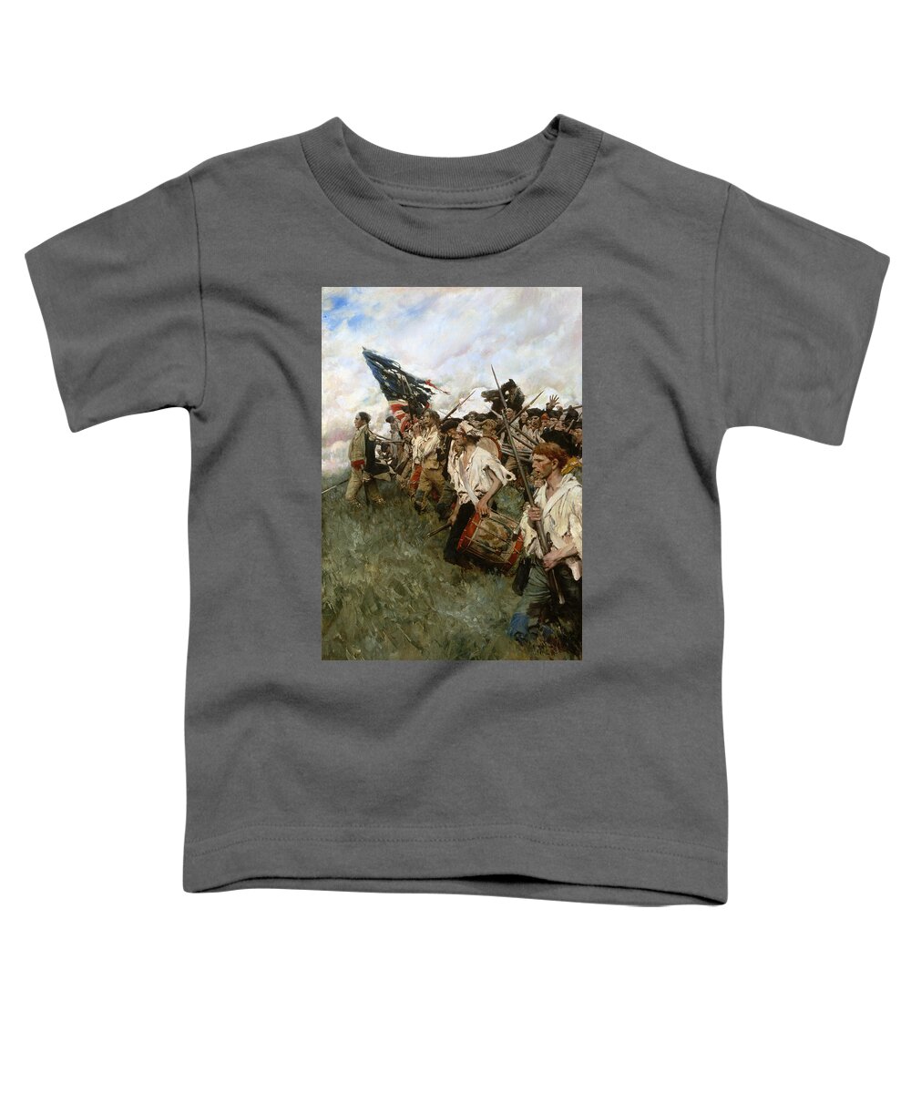 1780s Toddler T-Shirt featuring the painting The Nation Makers, 1906 by Howard Pyle