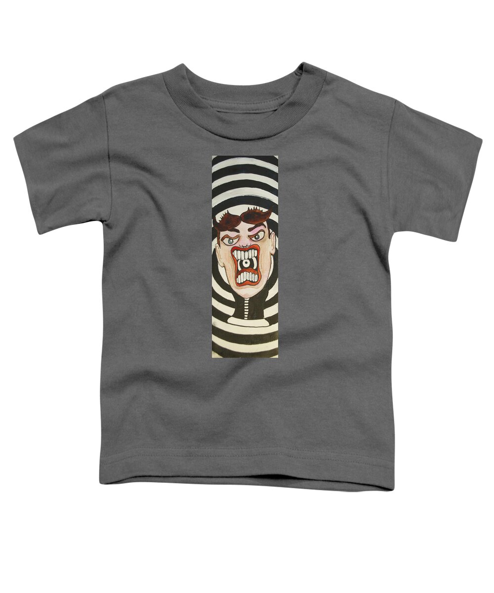 Rage Toddler T-Shirt featuring the painting Rage Tillie by Patricia Arroyo