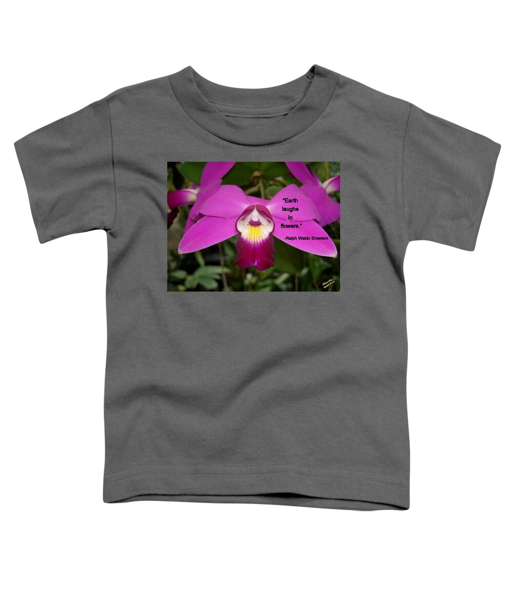 Flower Photograph Toddler T-Shirt featuring the photograph Ralph Waldo Emerson by Michele Penn