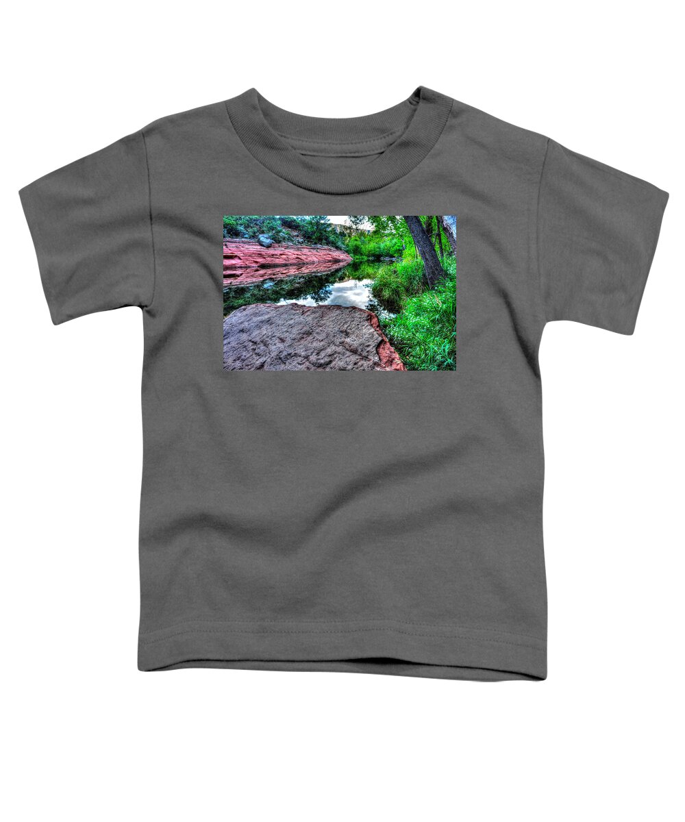 Landscape Toddler T-Shirt featuring the photograph Red Rock by Richard Gehlbach
