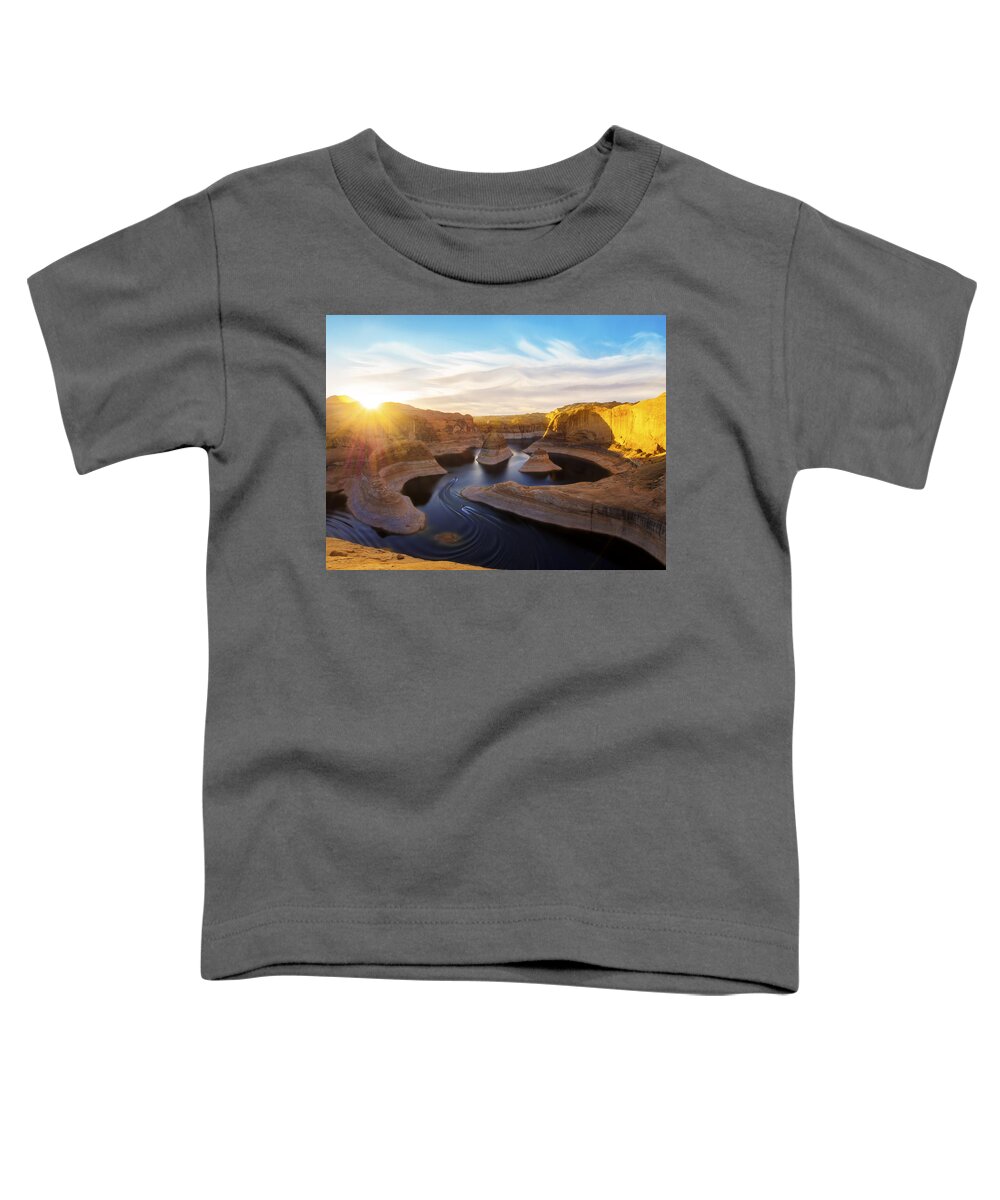 Utah Toddler T-Shirt featuring the photograph Reflection Canyon by Dustin LeFevre