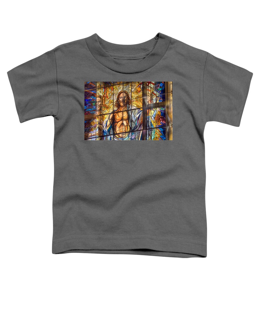 Church Toddler T-Shirt featuring the photograph Resurrection Window by Tim Stanley