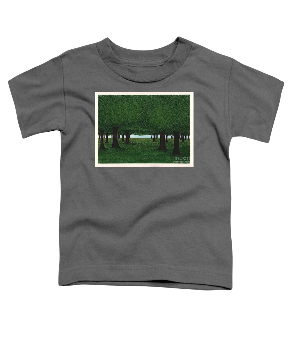 Trees Toddler T-Shirt featuring the painting Ross by Hilda Wagner