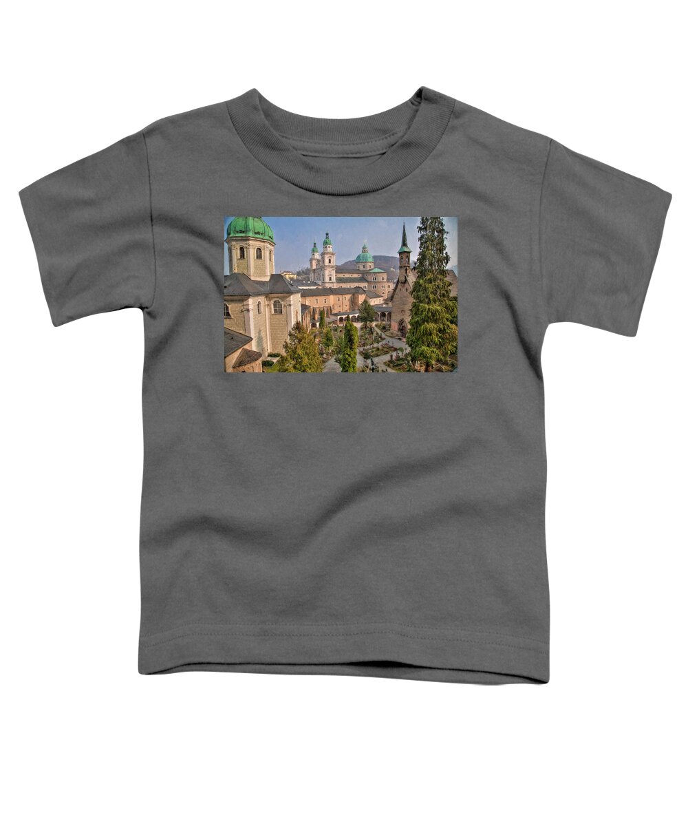 St Peter Toddler T-Shirt featuring the photograph Salzburg by Shirley Radabaugh