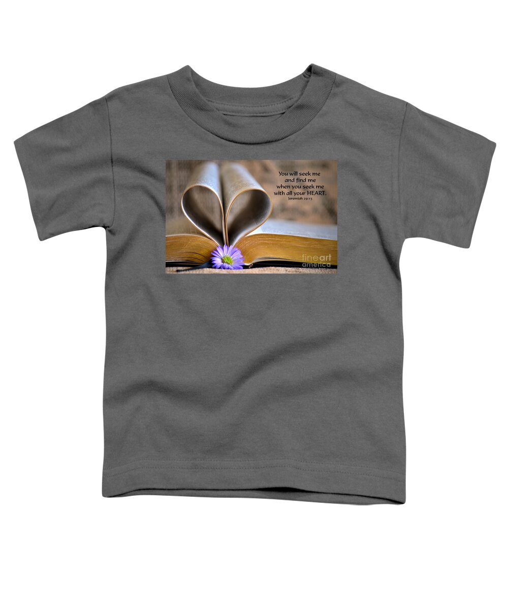 Bible Toddler T-Shirt featuring the photograph Seeking by Deb Halloran