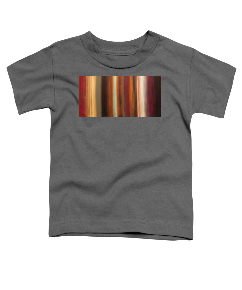 Abstract Art Toddler T-Shirt featuring the painting Serenidad by Carmen Guedez